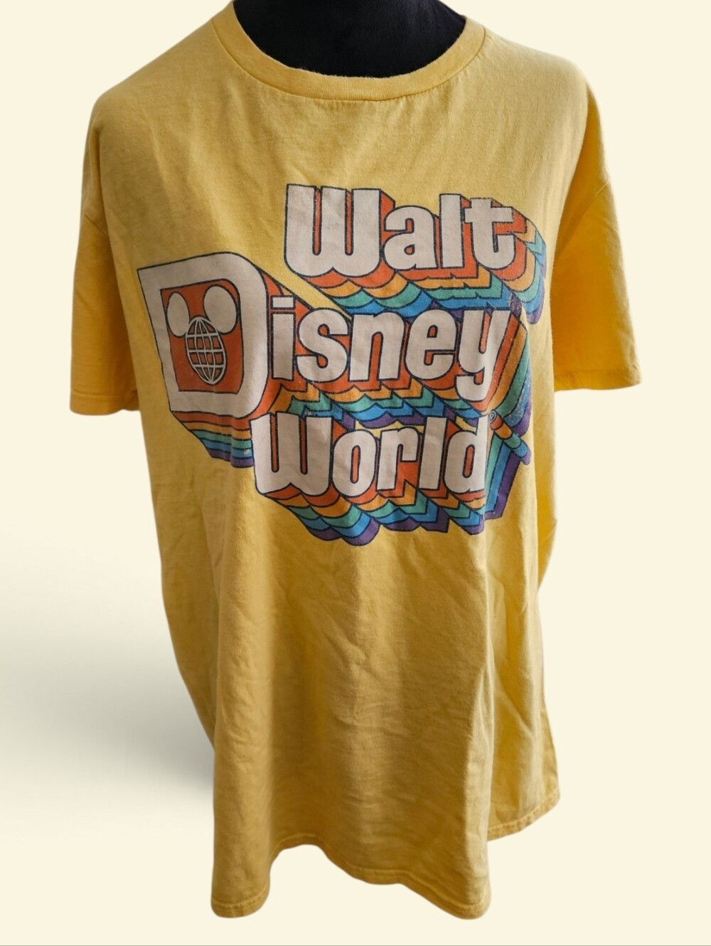 Vintage Disney ' Walt Disney World Yellow  T-Shirt Size Large